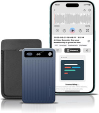 AI Voice Recorder, Voice Recorder with Case, App Control, Transcribe Summariz