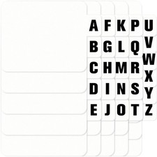 MotiMind 26 Pcs Vinyl Record Dividers A-Z DVD CD File Organizer, White