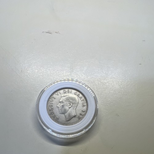 Canada 1950 Silver 50 Cent Coin GEORGIVS VI DEI GRATIA REX Circulated