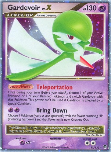 Pokemon Gardevoir LV.X (131/148) Secret Wonders HP HOLO
