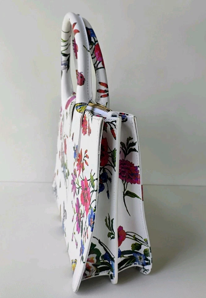 BOLSO BANDOLERA BOLSO MONEDERO J. PETERMAN BY CLAUDIA CUERO ITALIANO ESTAMPADO FLORAL EXCELENTE Foto 4 de 4