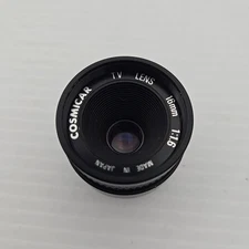 Vintage Camera Lens | Cosmicar TV Lens 16 mm 1:1.6 | Made in Japan