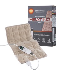Berkshire Blanket Weighted Heating Pad - 12"x24" Electric Heat Wrap with 10 H...