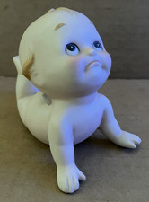 Vintage LEFTON Kewpie Figurine KW228 Laying Belly Frowning 3