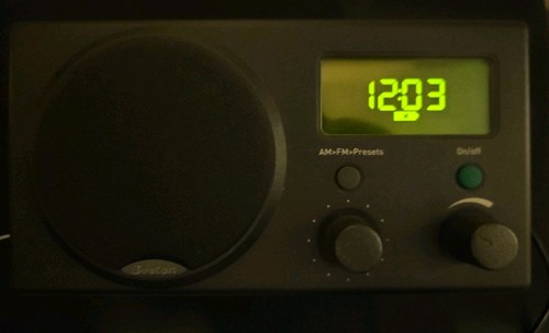 Boston Acoustics Recepter AM FM Dual Alarm Clock Radio Black - (Tested & Works)