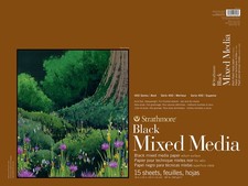 Strathmore 400 Series Mixed Media Pad - Black 18X24 15 Sheets