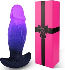 7 Inch Realistic Large Thick Butt Plug Anal Trainer, 6" Silicone Girthy Fantasy