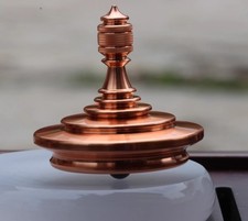 New Copper Hand Twisting Spinning Top Ceramic Bead EDC Fidget Spinner Toys Gift