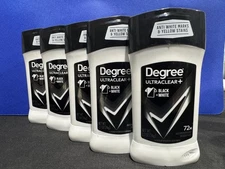 5 PACK Degree Men Ultra Clear + Solid Antiperspirant Deodorant 2.7 Oz  EXP 2027
