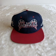 Vintage 90s Atlanta Braves Drew Pearson Wave Logo MLB Baseball Snapback Hat NWT