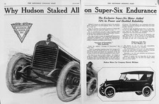 1920 2-page Print Ad - Hudson Super-six Endurance Ad 2089