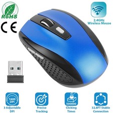 2.4G Wireless Gaming Mouse Optical Mice WIth Receiver 3 Adjustable DPI 6 Buttons