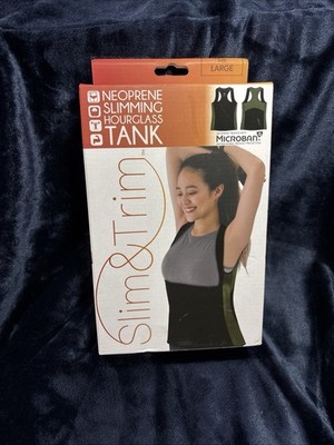 Neoprene Slimming Hourglass Tank  Microban Technology Back Support (Large)