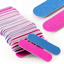 10-200Pcs Disposable Mini Nail Double Sided Files  Emery Board Manicure 180/240
