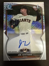 2023 Bowman Chrome Draft Joe Whitman Auto HTA Choice Refractor /150 #CDA-JWH