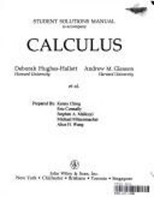 Calculus, Derive Supplement : Solutions Manual Paperback Deborah