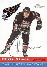 CHRIS SIMON 2000-01 TOPPS HERITAGE HOCKEY #168