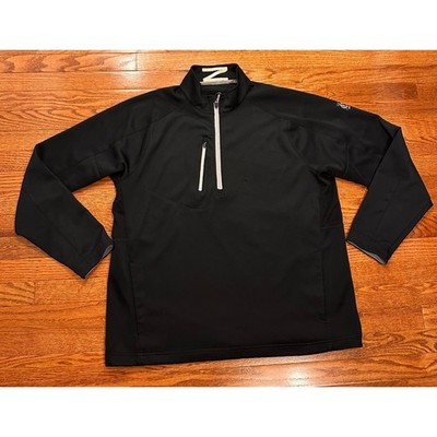 Zero Restriction L330 1/4 Zip Golf Pullover Mens XL New Canaan Country Club