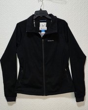 Columbia Women's Tectonic Soft Shell Jacket Black Large Omniheat Full Zip