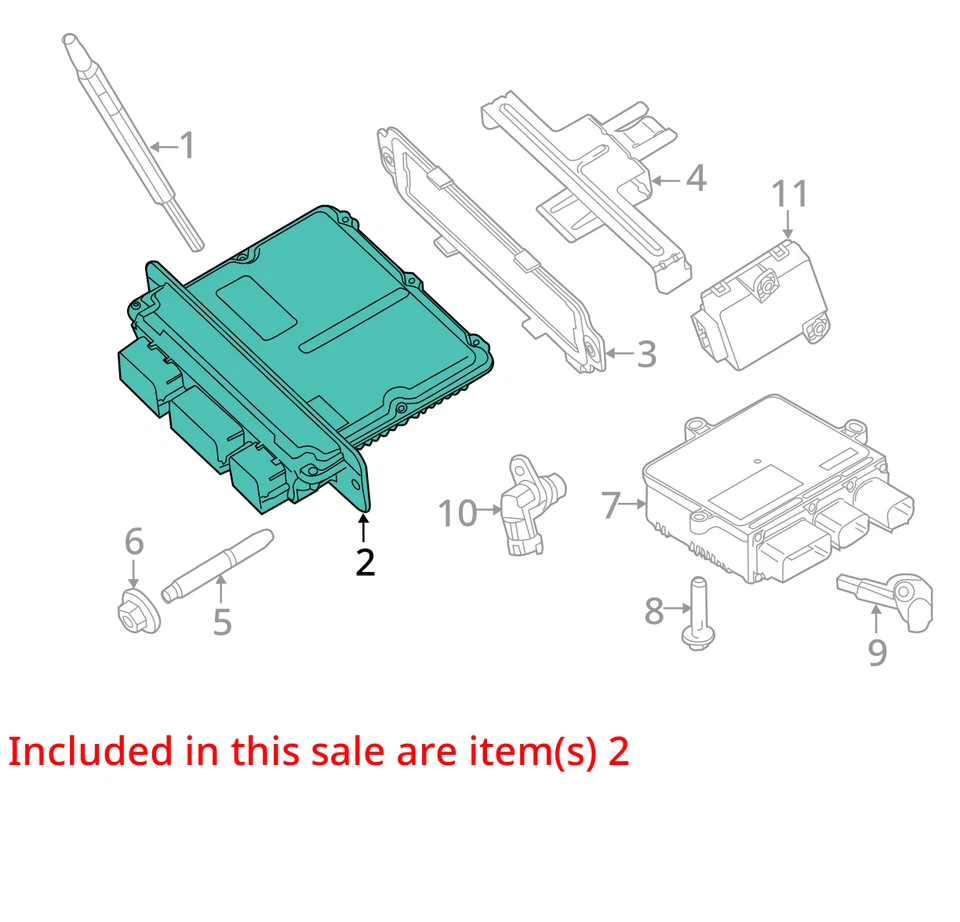Computadora con motor F250 Super Duty 2013 ECU 234 k millas OE - LKQ416610661 Foto 4 de 4