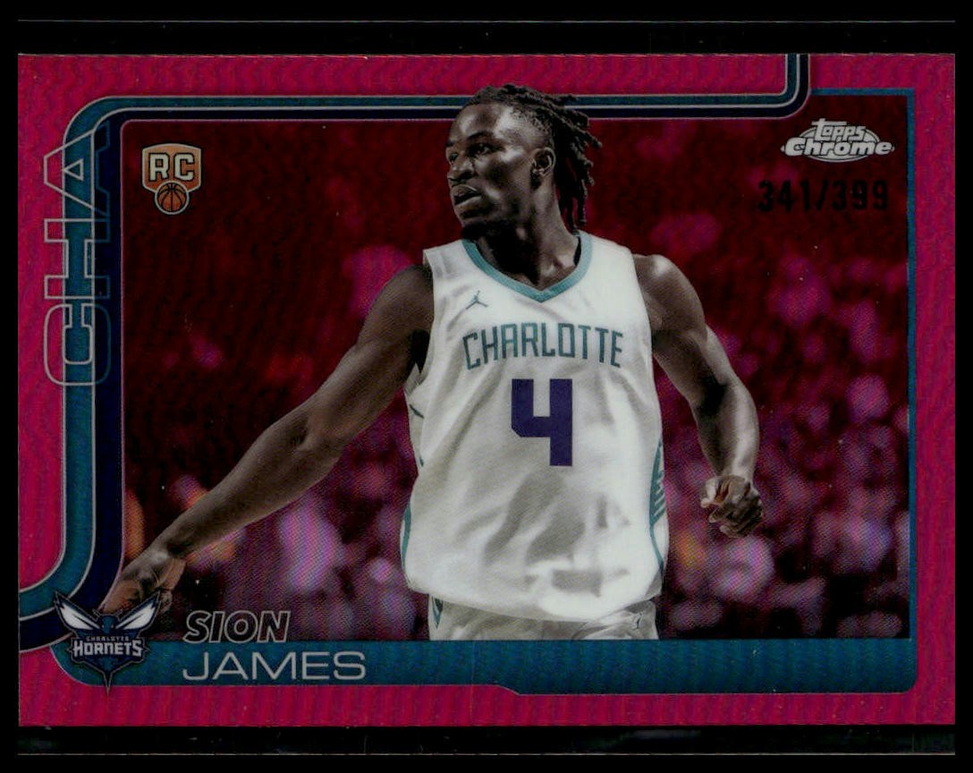 2025-26 Topps Chrome #283 Sion James Magenta Refractor #/399