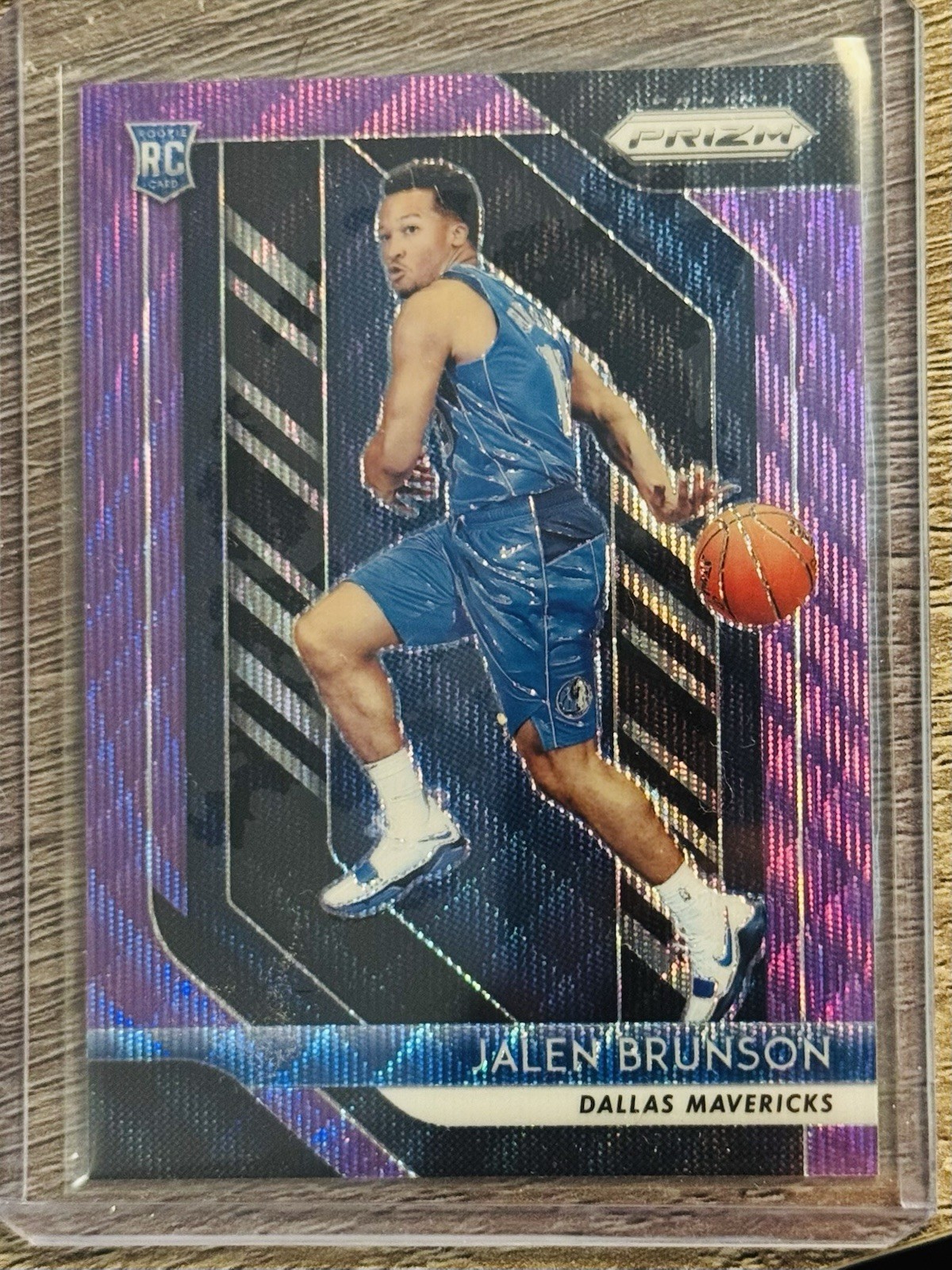 2018-19 Panini Prizm Jalen Brunson Purple Wave Rookie #250