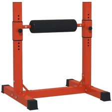 Bulgarian Split Squat Stand, 12-Level Leg Training Machine, Red