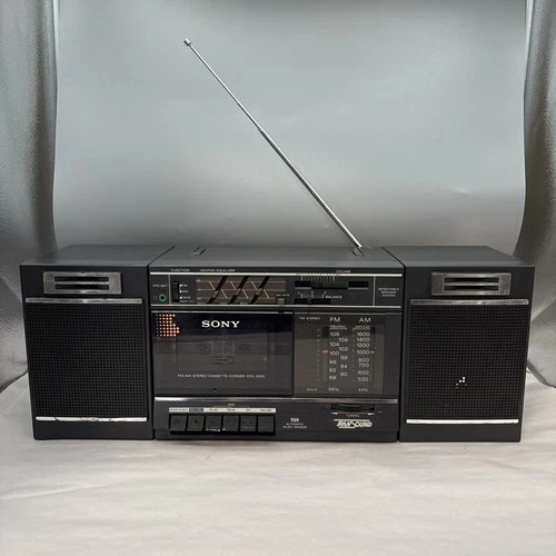 Vtg Sony CFS-3000 Transound Boom Box AM/FM Stereo Radio Cassette Recorder