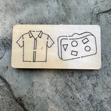 Accucut 2" x 3"  Die Summer Shirt & Suitcase #41435