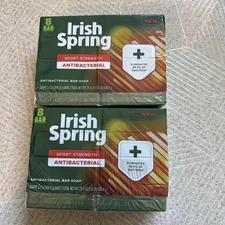 Lot (16) 3.7oz  Irish Spring Sport Strength Antibacteril Soap Read Discription