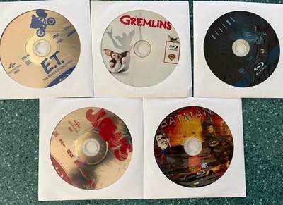 E.T. Jaws Batman Aliens Gremlins - Blu-ray Bundle No Case/Digital 