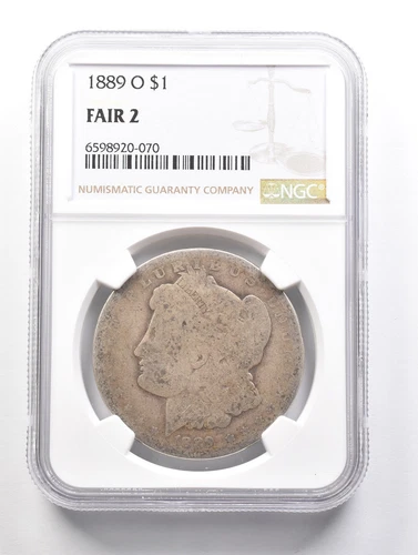 LOWBALL 1889-O Morgan Silver Dollar NGC Low Ball FR2 FR-2 Fair Pocket Piece *870