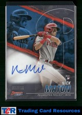 2021 Bowman's Best #B21-NM Nick Maton Best of 2021 Autographs