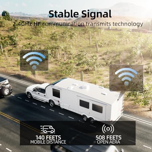 RV Backup Camera Wireless System for Furrion with 5-Inch Monitor 1080P, 5 inch - Picture 5 of 7