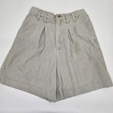 Vintage Palmetto's Corduroy Bermuda Shorts Women's Size 11 Pleated Pockets Beige