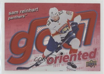 2025-26 Upper Deck Series 1 Goal Oriented Red 21/199 Sam Reinhart #GO-12 e6j