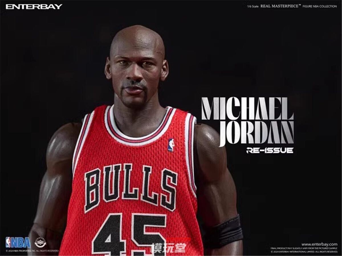 ENTERBAY 1/6 Bulls Michael Jordan Action Figure I'm Back Red 45