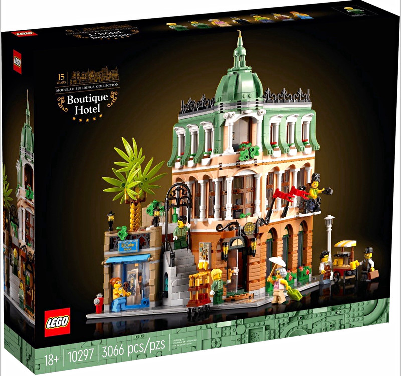 LEGO Icons Boutique Hotel Modular Buildings Collection Set 10297, 3066 pcs 18+