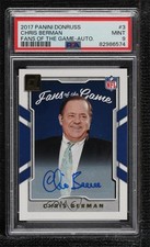 2017 Panini Donruss Fans of the Game Auto Chris Berman #3 PSA 9 MINT Auto pu3
