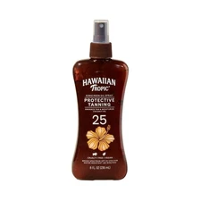 Hawaiian Tropic SPF 25 Protective Tanning Oil Spray 8 Fl Oz Moisturizing Suns...