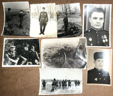 Lot of 8 Original Soviet Russian '50s-'60s Period Military Soldier's Photographs