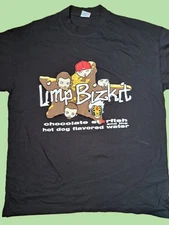 Rare Vintage Limp Bizkit 01 European Tour Chocolate Starfish S/Sleeve T-Shirt XL