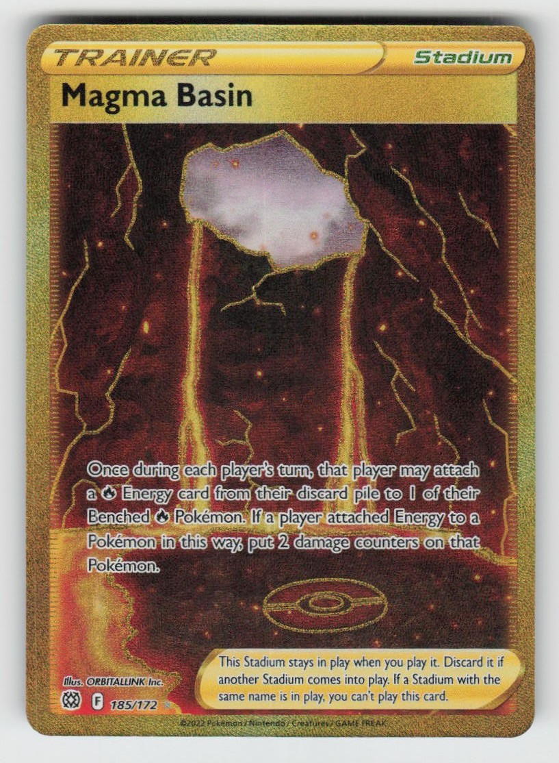 Magma Basin 185/172 Secret Rare Brilliant Stars Near Mint