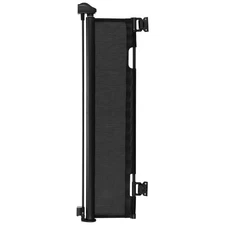 57in x 38.5in Retractable Baby Gate with Security Lock & Mesh, Black