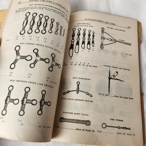 Catalogo Attrezzi da Pesca Vintage 1927 Edward vom Hofe Mulinelli Canne Esche Galleggianti Fine - Foto 8 di 24