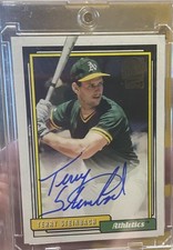 2018 Topps Archives Terry Steinbach Fan Favorites Auto 1992 Design #FFA-TS W MAG