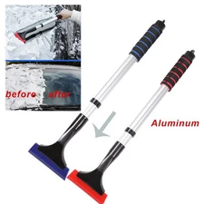 Telescopic Car Snow Brush Ice Scraper Extendable Aluminum Windshield Cleaner