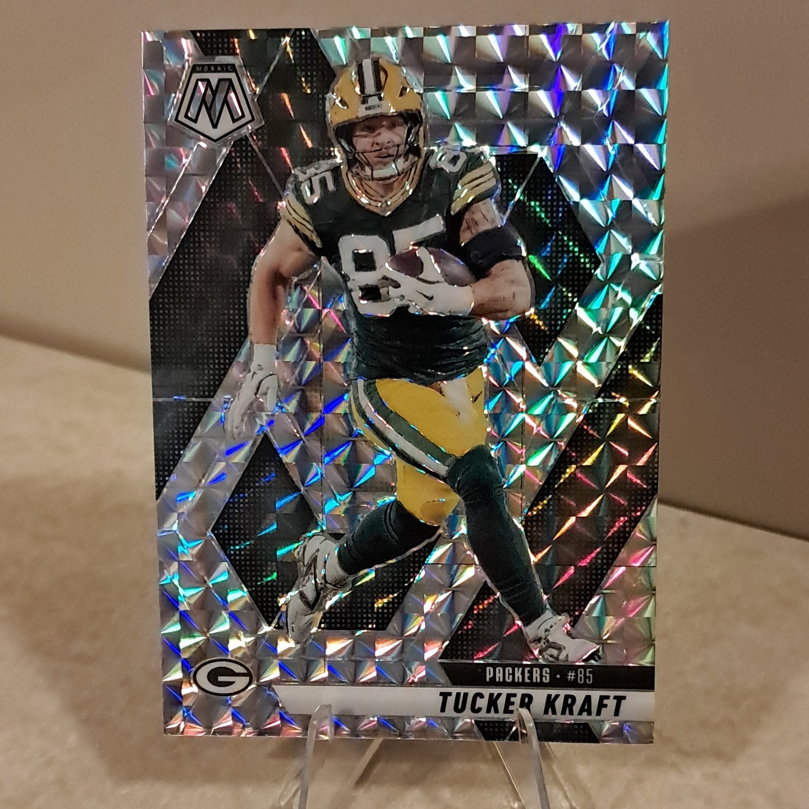 2025 Panini Mosaic #50 Tucker Kraft Mosaic Greenbay Packers 