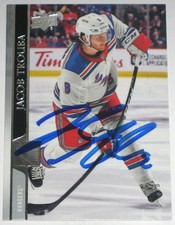 JACOB TROUBA SIGNED 20-21 UPPER DECK NEW YORK RANGERS CARD AUTOGRAPH AUTO!!