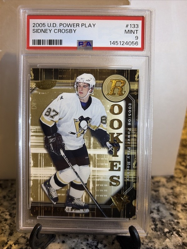 2005 U.D. Upper Deck Power Play Sidney Crosby #133 Rookies RC - PSA 9